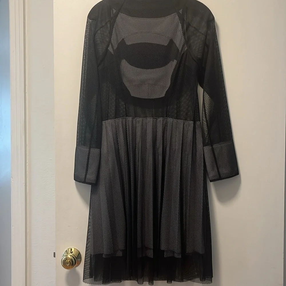COMME DES GARÇONS JUNYA WATANABE Mesh Pleat Abstract Dress Size Medium - Picture 6 of 8